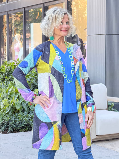 Ethyl Draped Open Front Cardi - Anticipate