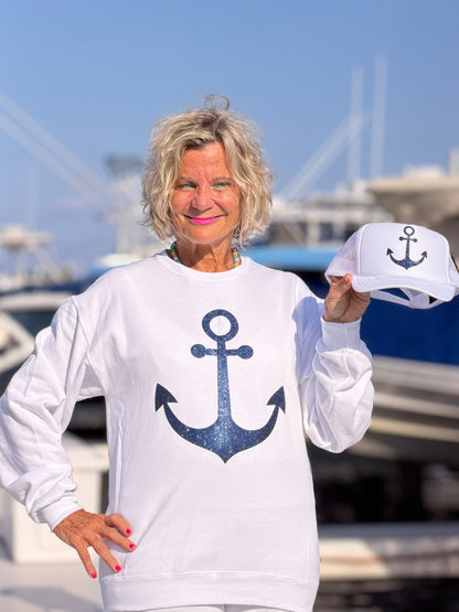 Glitter anchor Sweatshirt