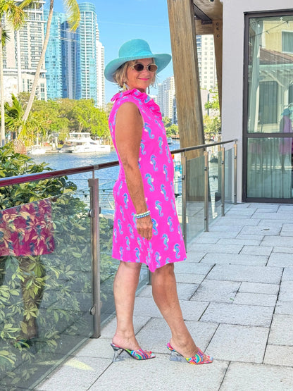 LULU B SEAHORSE BAY RUFFLE DRESS