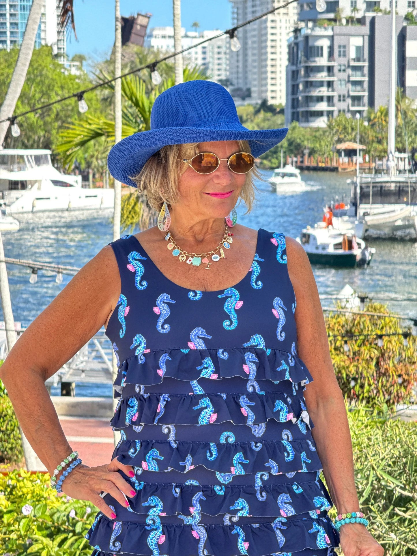 LULU B MIDNIGHT REEF CHA CHA DRESS
