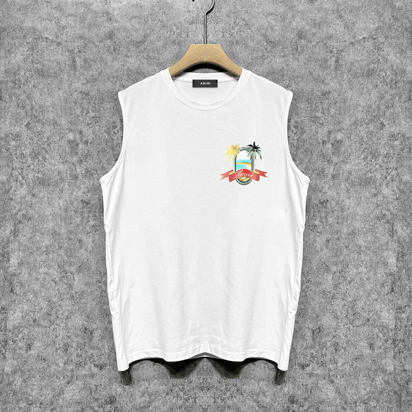 Amiri tank top mirror printing