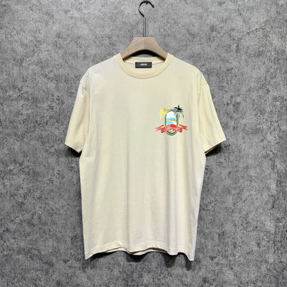 Amiri t shirts printing short sleeve