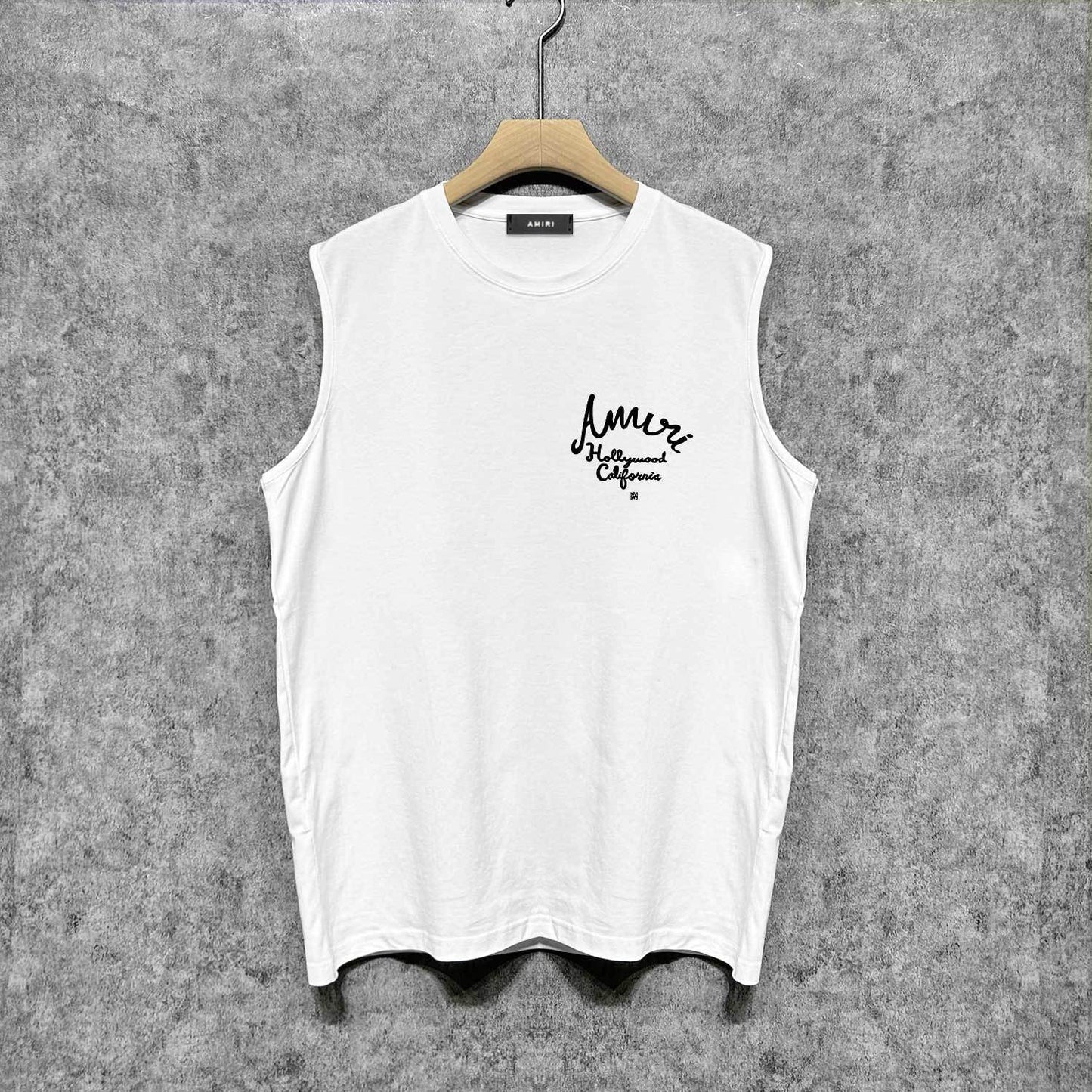 Amiri tank top california hollywood letterprinting