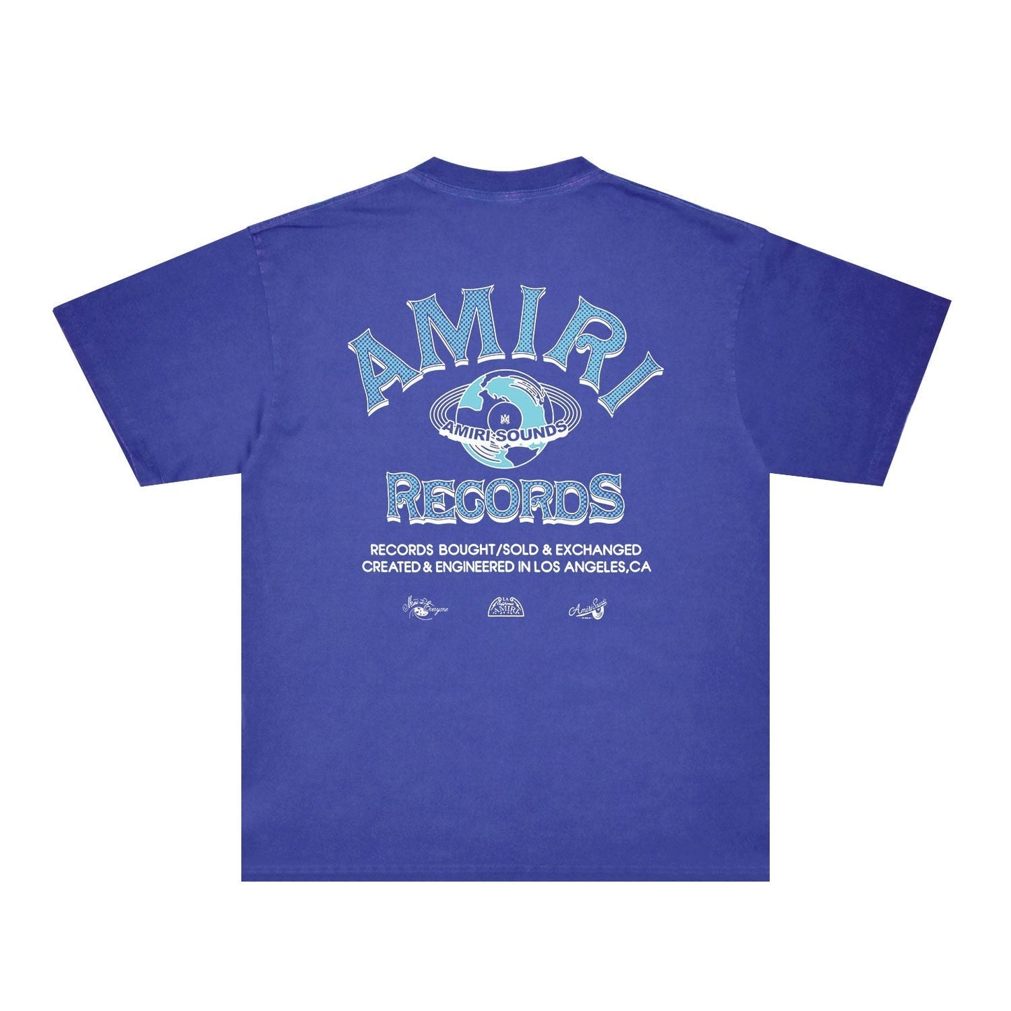 Amiri Washed Distressed T Shirt Printed Trendy Pure Cotton