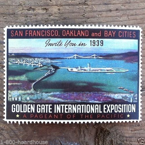 SAN FRANCISCO Golden Gate International Exposition Stamp 1939