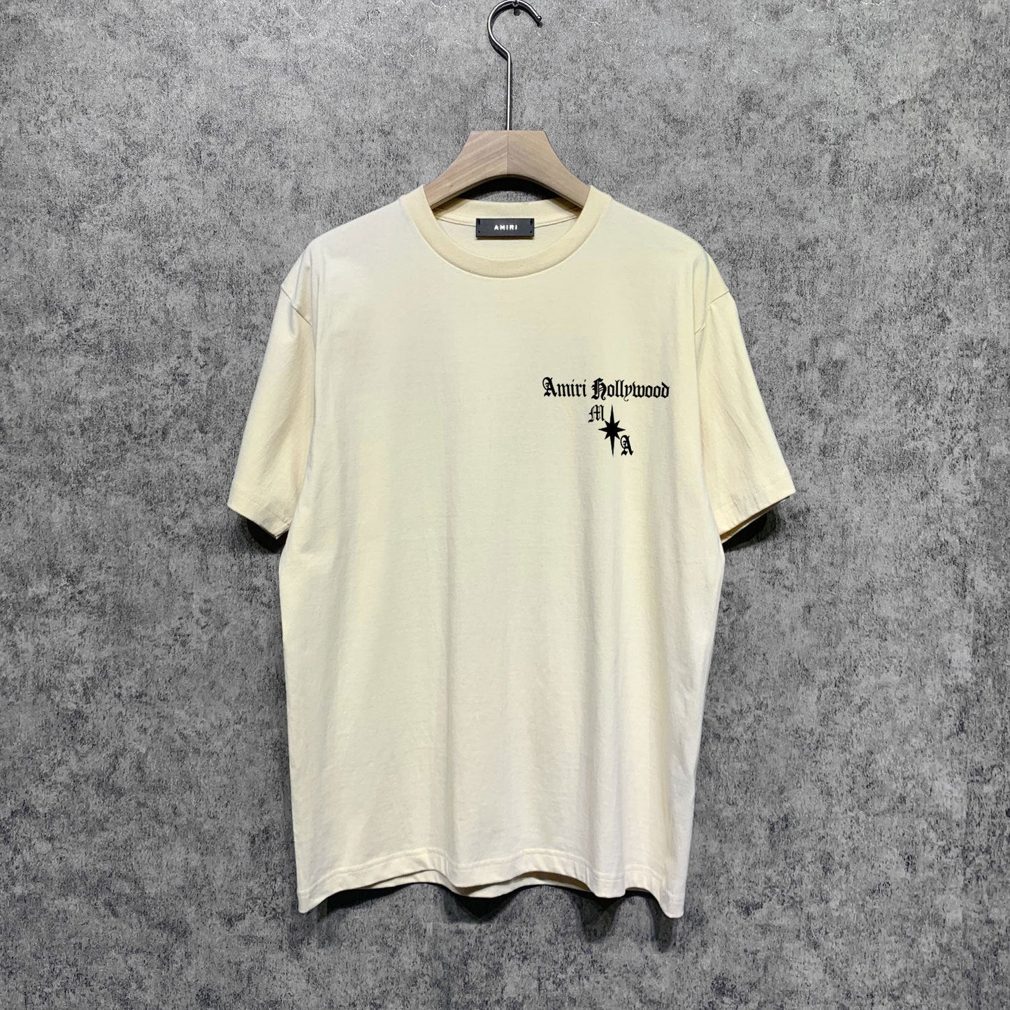 Amiri t shirts sanskrit printing short sleeve
