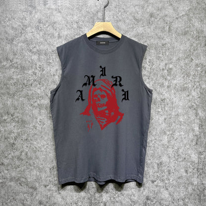Amiri tank top bandana skull print