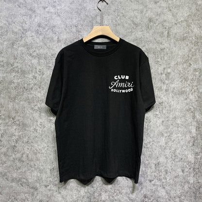 Amiri t shirts hollywood club printing short sleeve