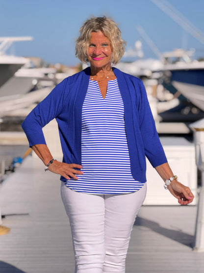 HARBOR BLUE SLEEVELESS TANK