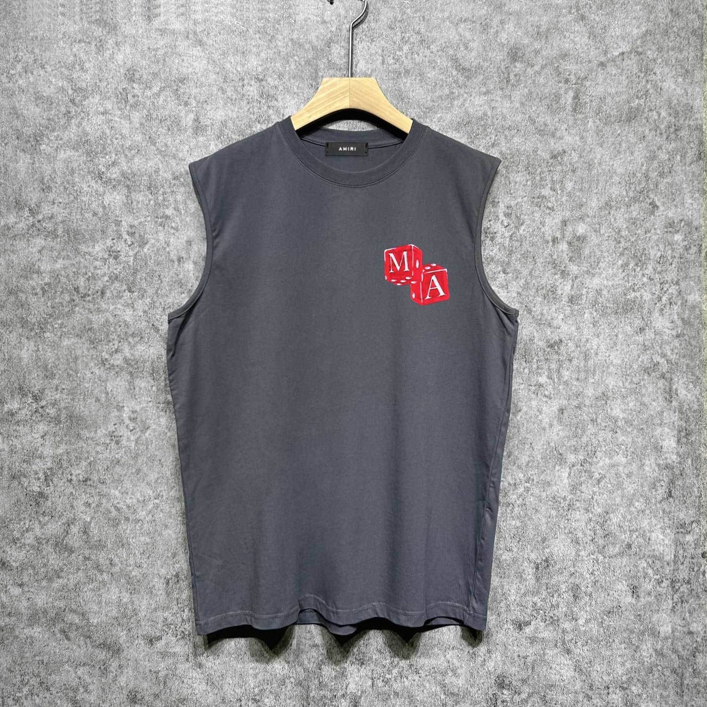 Amiri tank top red dice printing