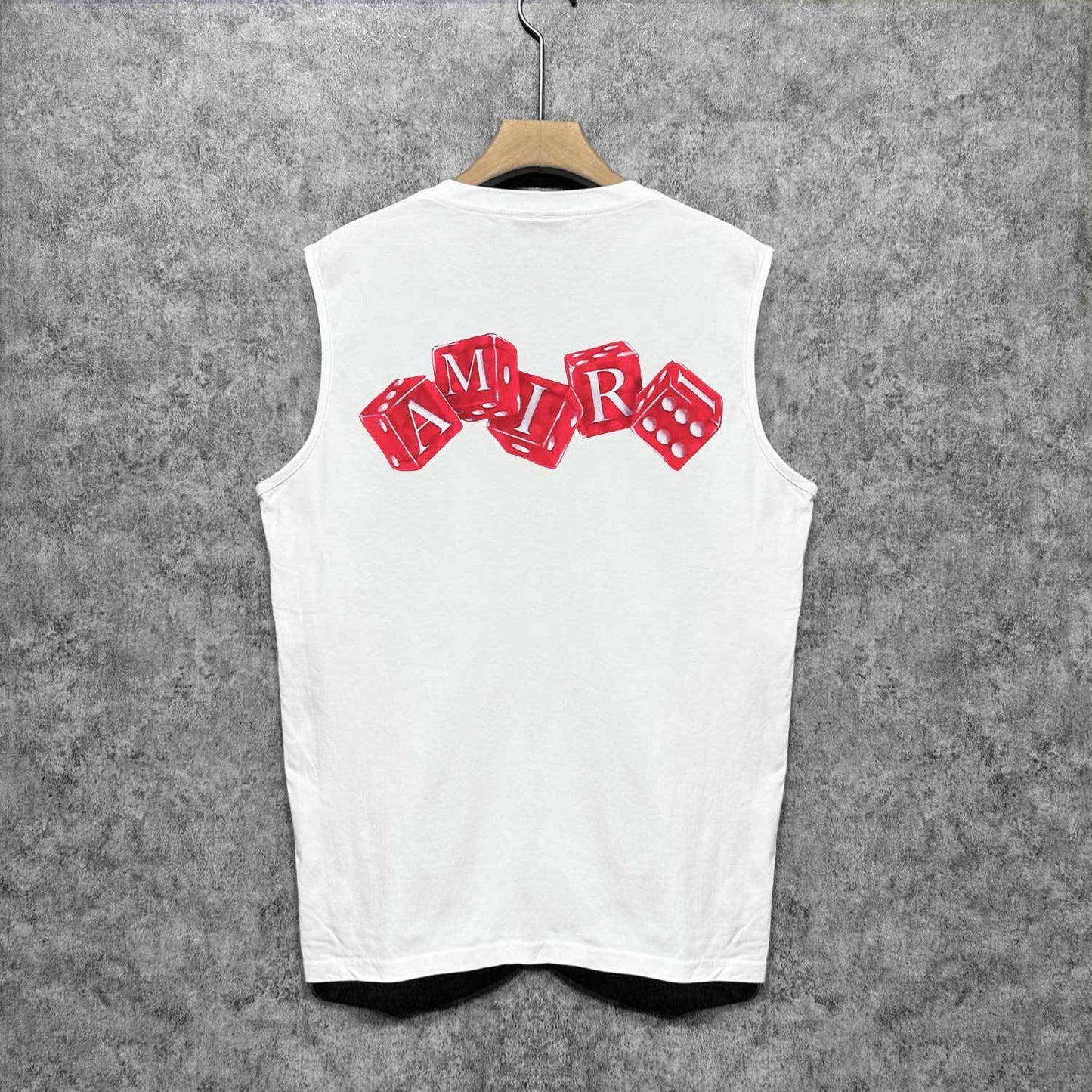 Amiri tank top red dice printing