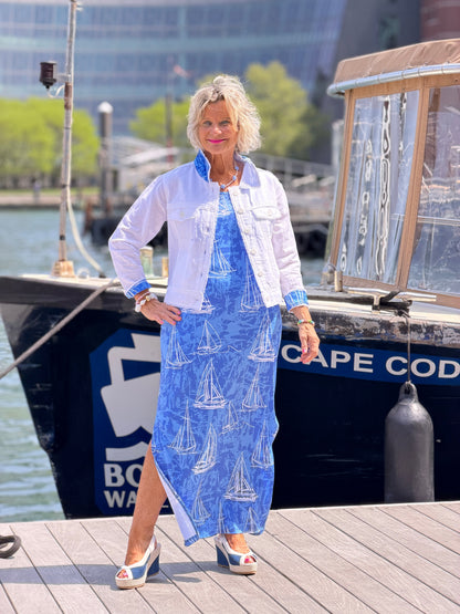 HARBOR BLUES SAILBOAT TANK MAXI
