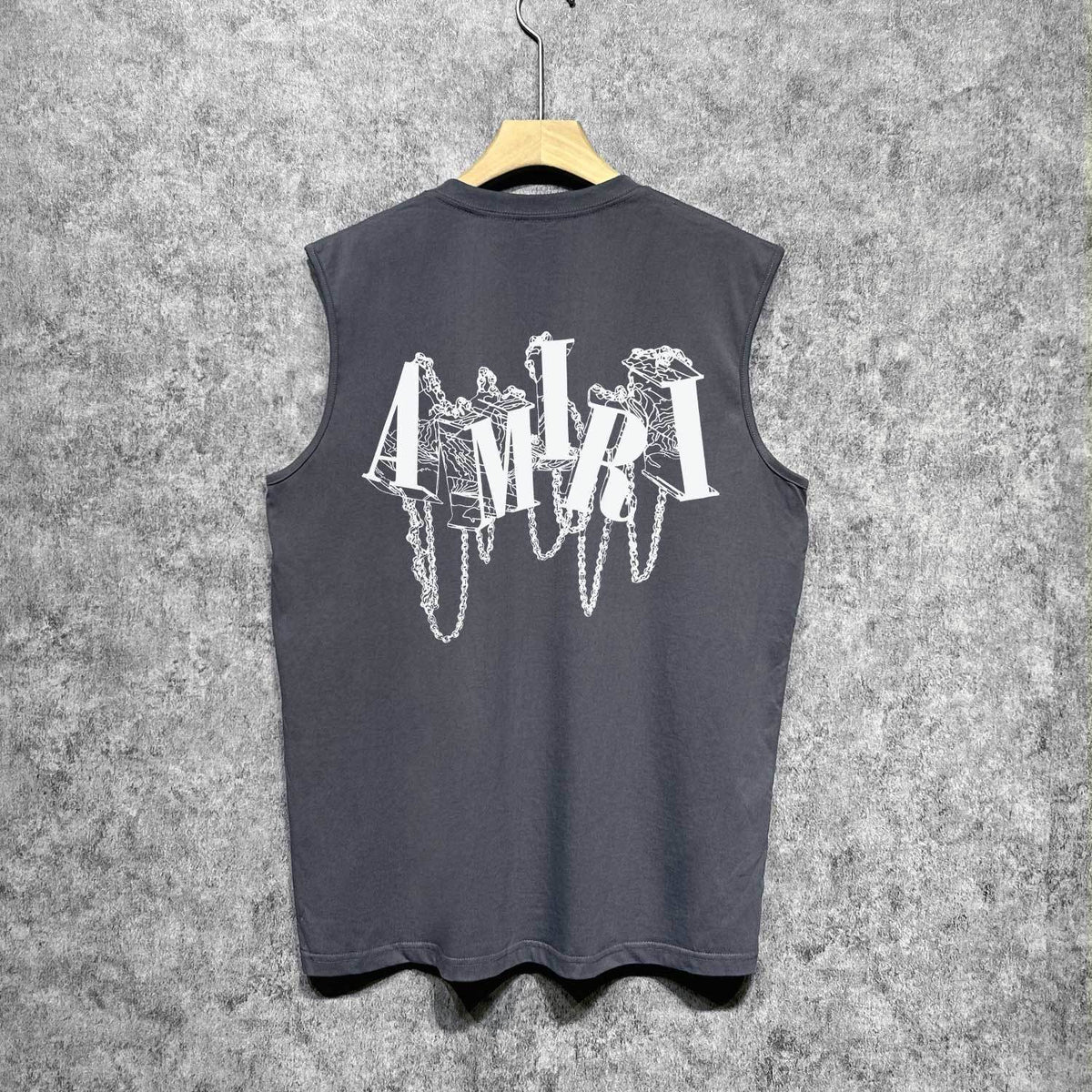 Amiri tank top chain letter printing