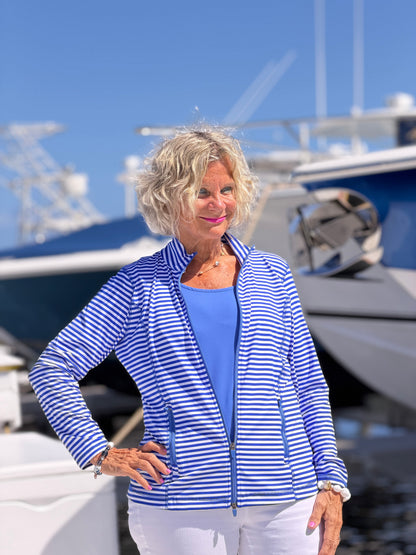HARBOR BLUE STRIPED JACKET