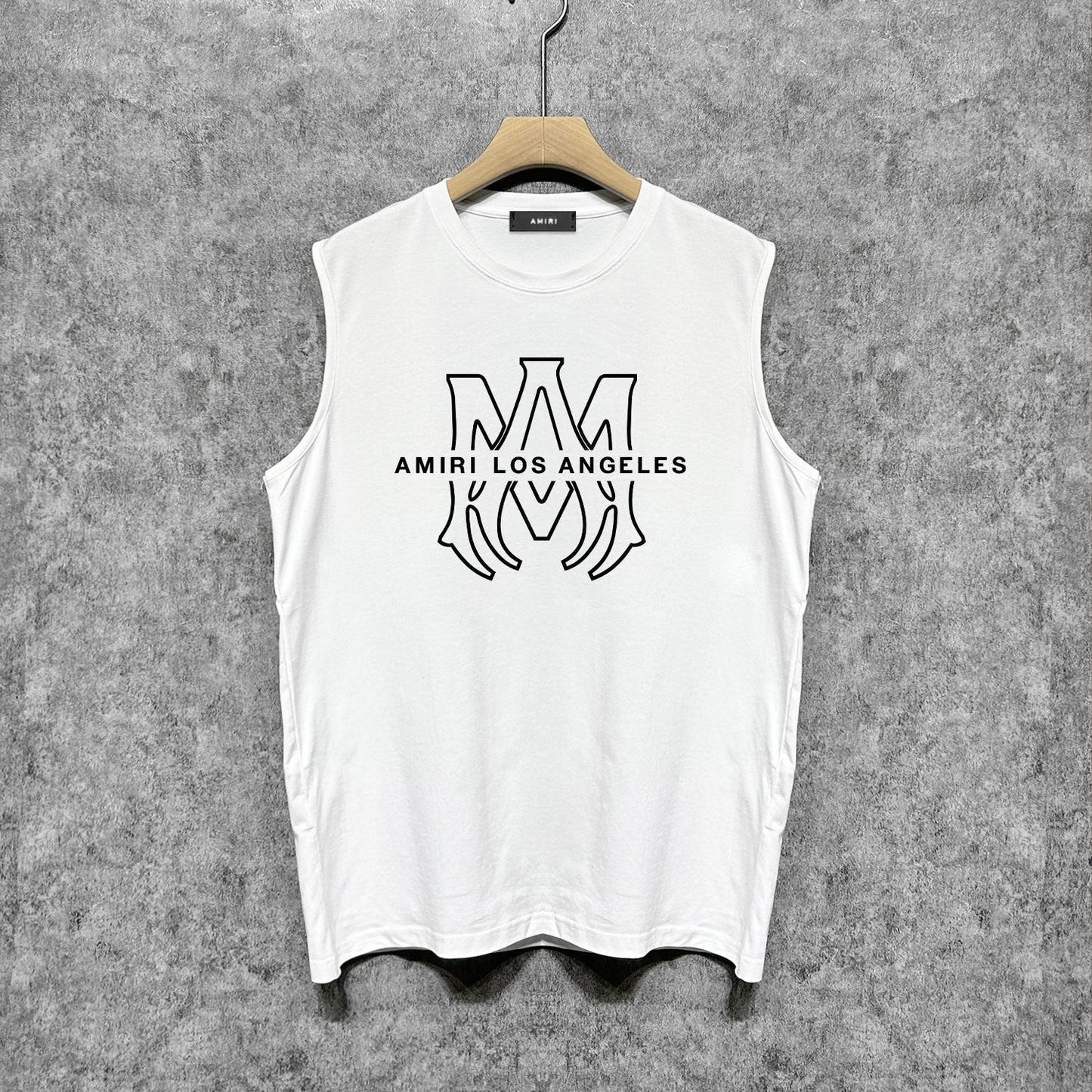 Amiri tank top line simple logo printing