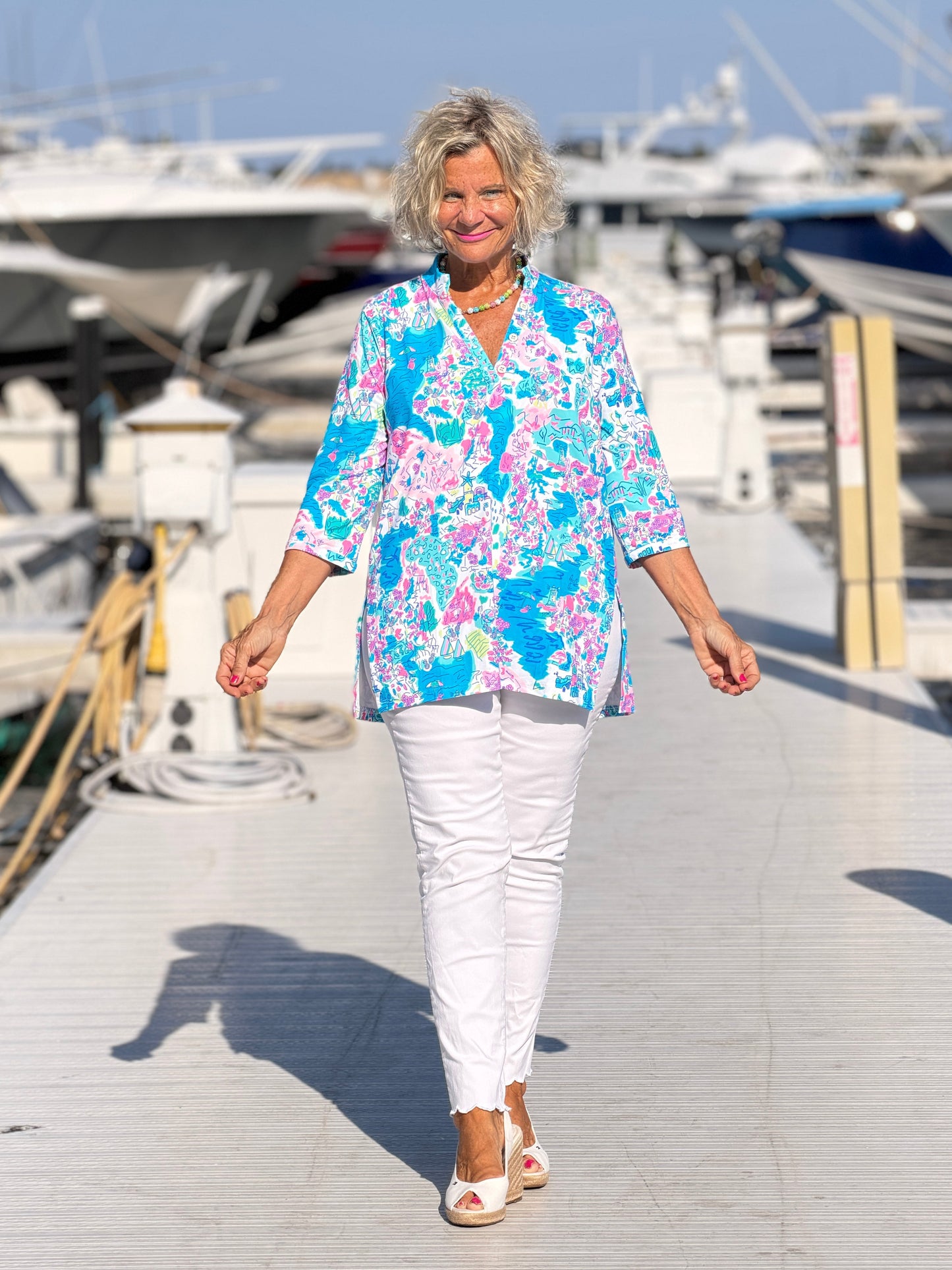 LULU B PALM BEACH SPALSH TUNIC