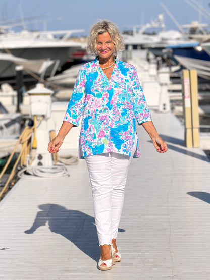 LULU B PALM BEACH SPALSH TUNIC