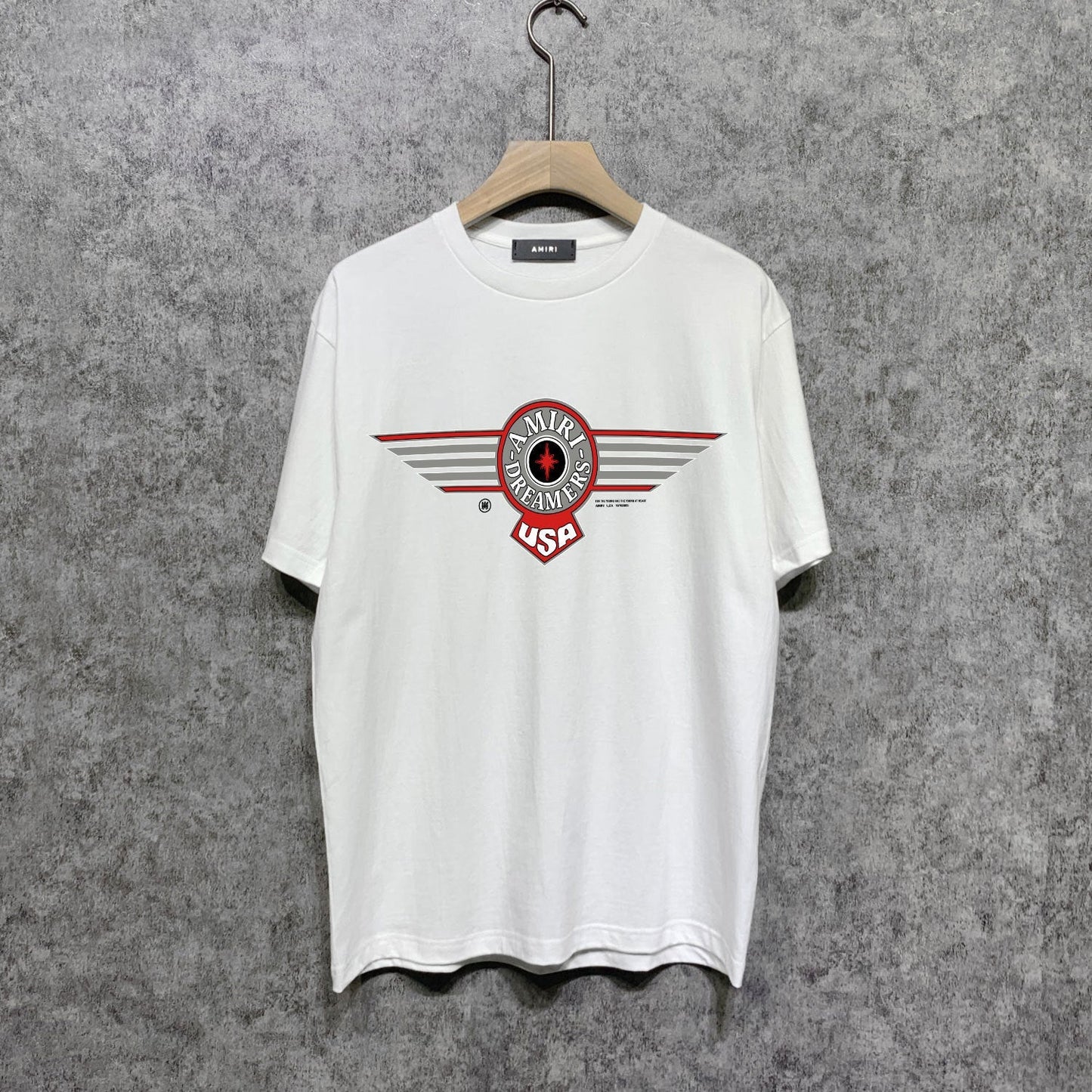 Amiri t shirts flying eagle wings chapter printing short sleeve