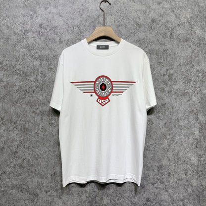 Amiri t shirts flying eagle wings chapter printing short sleeve