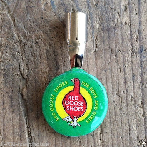 RED GOOSE SHOES Celluloid Pencil Clip 1930s