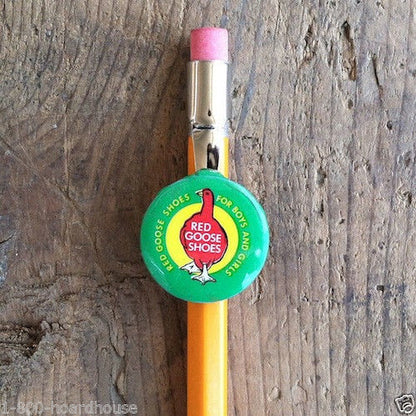 RED GOOSE SHOES Celluloid Pencil Clip 1930s