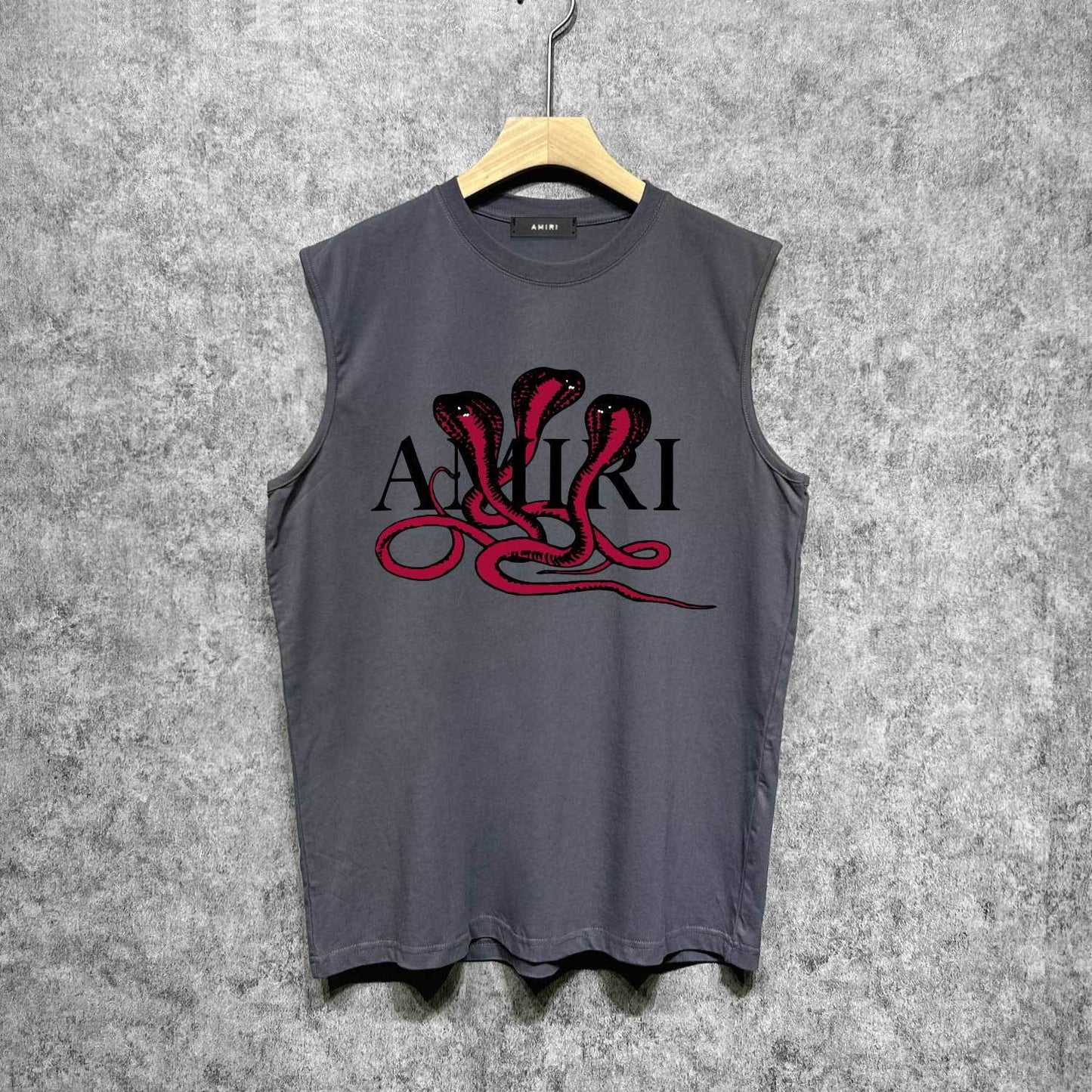 Amiri tank top new font cobra printing