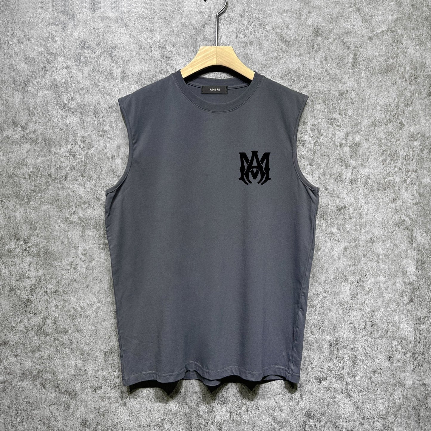 Amiri tank top flat thick letter spider armband printing