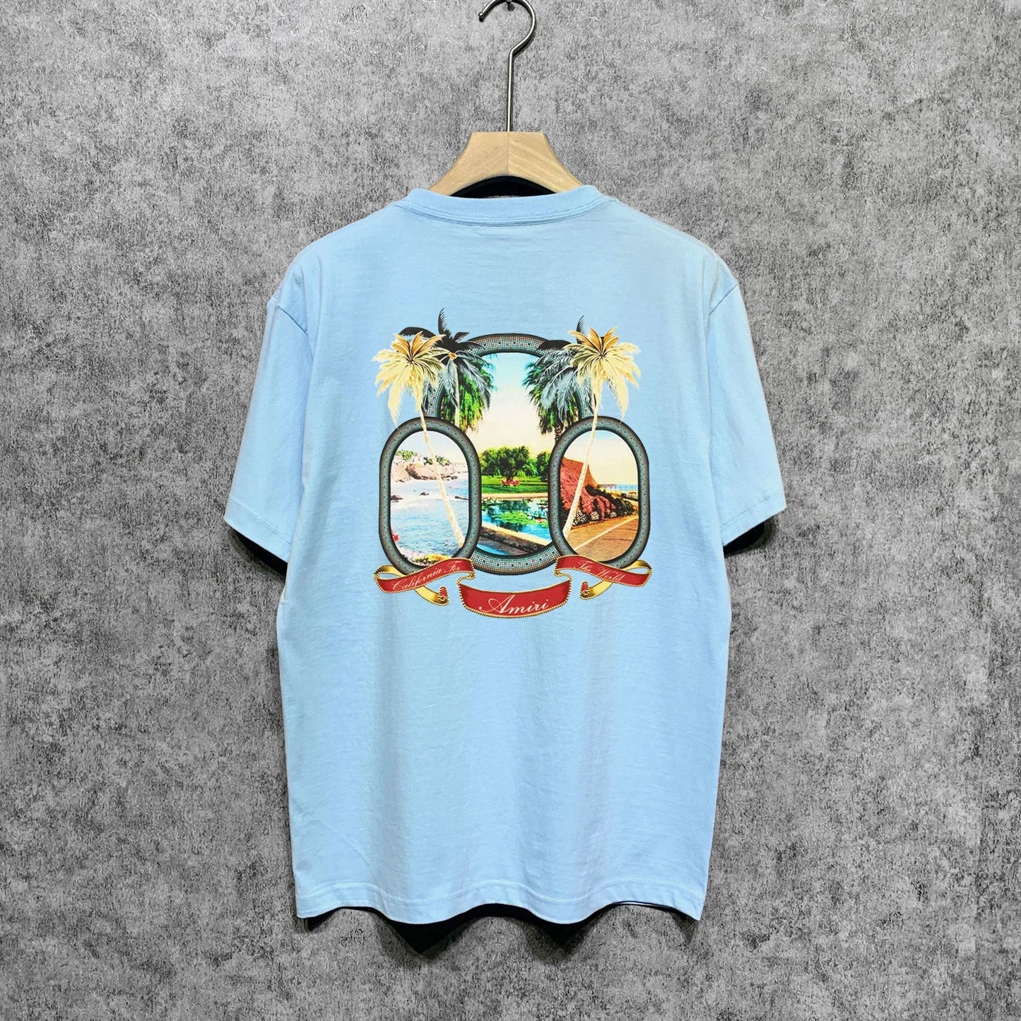 Amiri t shirts printing short sleeve