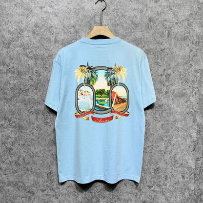 Amiri t shirts printing short sleeve