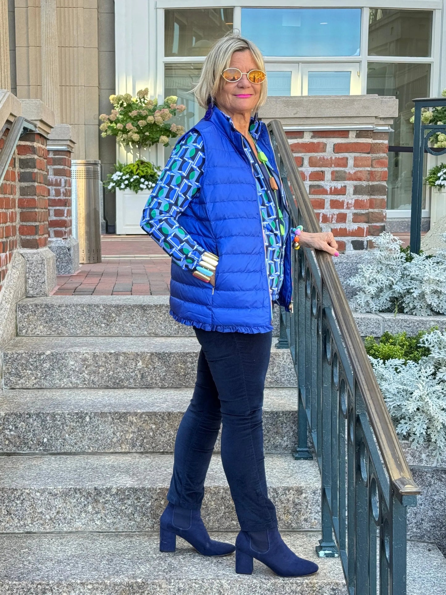 LULU-B SAPPHIRE SHORT PUFFER VEST