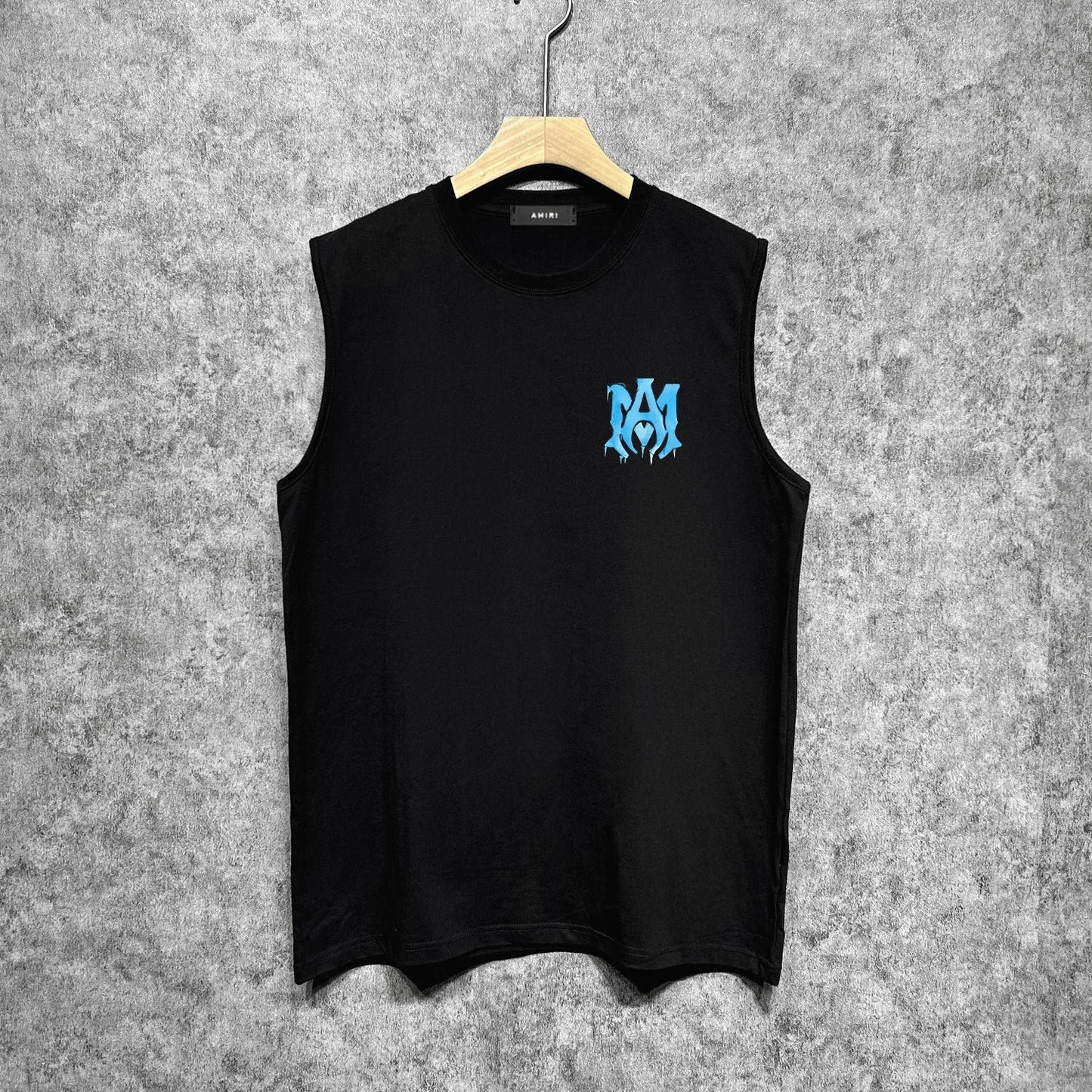 Amiri tank top splash paint simple letterprinting