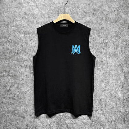 Amiri tank top splash paint simple letterprinting
