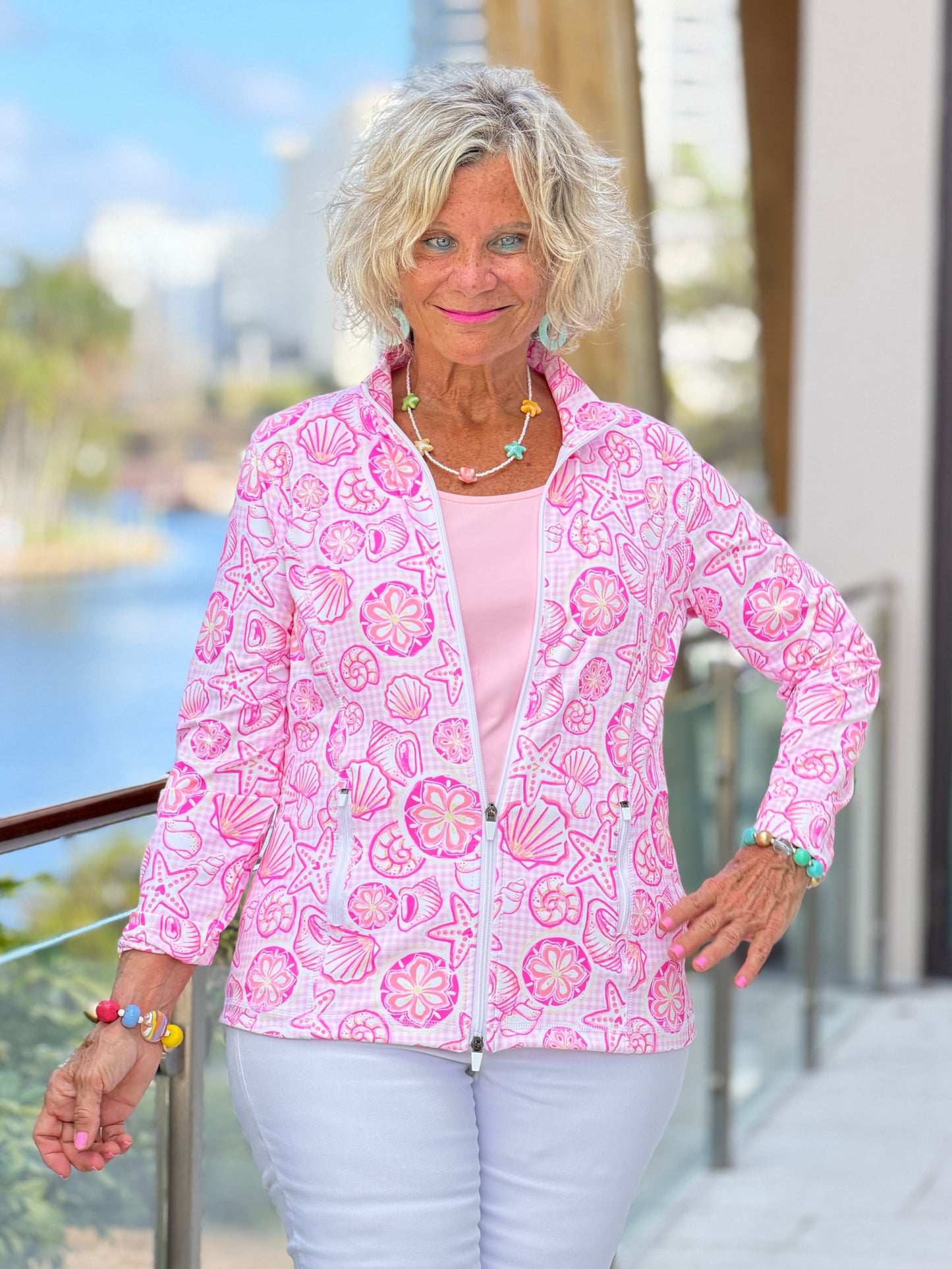 LULU B STARFISH HARBOR FULL ZIPPER