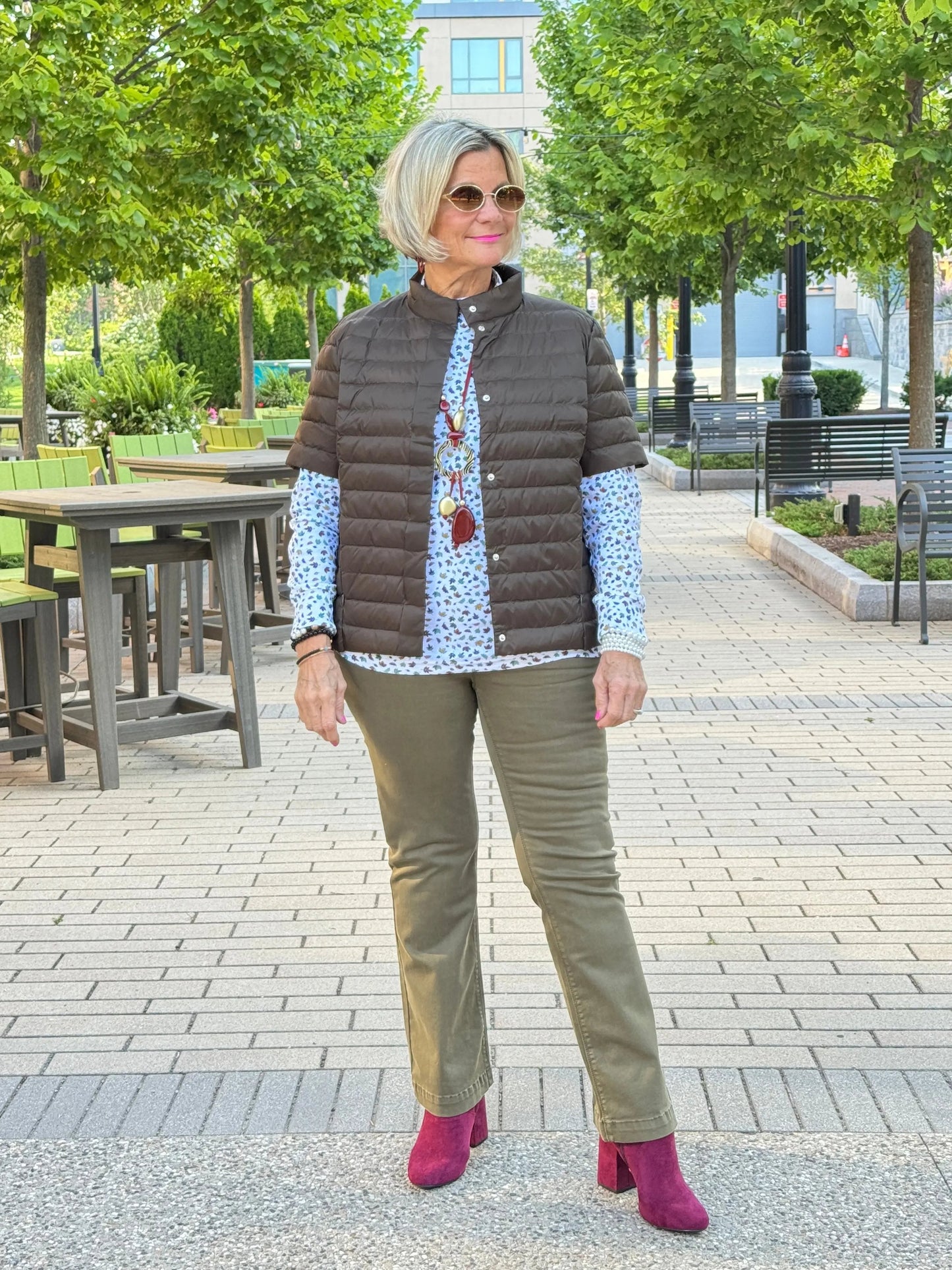LULU-B SHORT SLEEVE PUFFER VEST