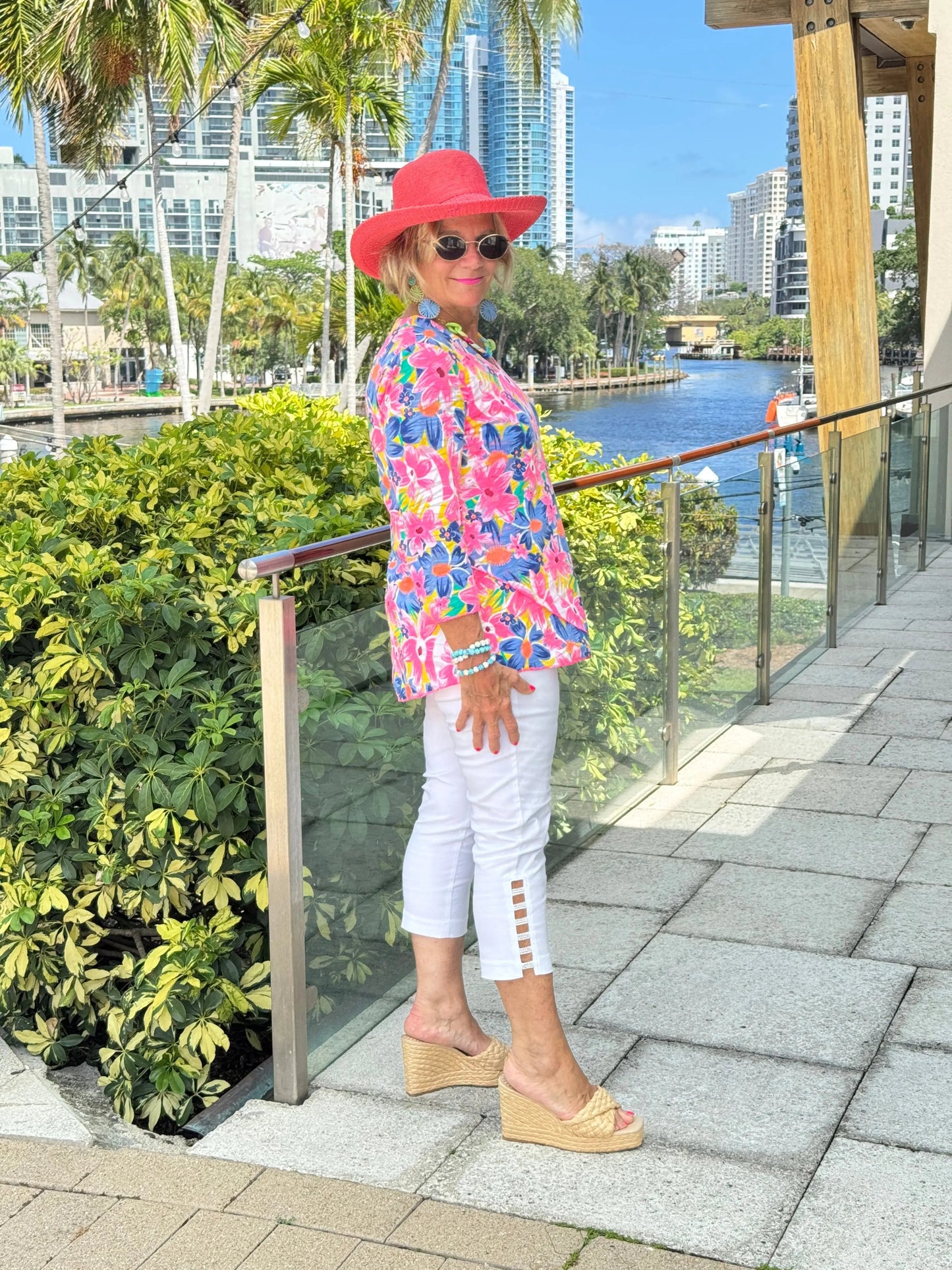 COLOR ME BEAUTIFUL ASYMMETRIC TOP