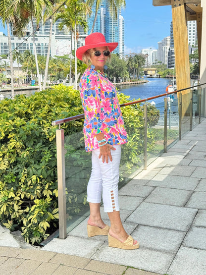 COLOR ME BEAUTIFUL ASYMMETRIC TOP