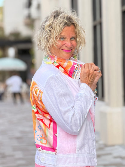 LINEN PALM BEACH DESIGNER  JACKET