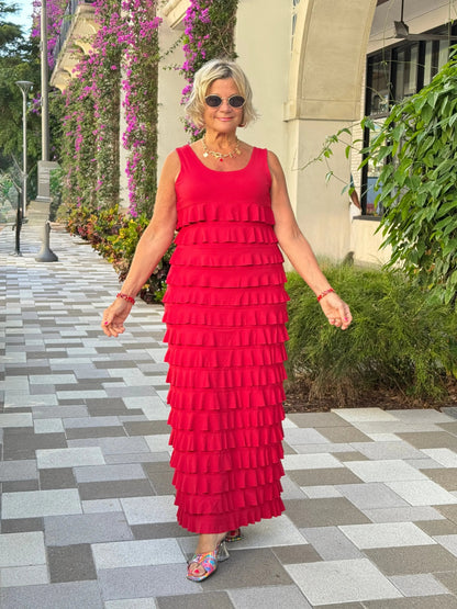 LULU-B CRIMSON RED CHA CHA MAXI