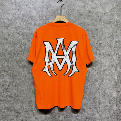 Amiri t shirts spider printing short sleeve