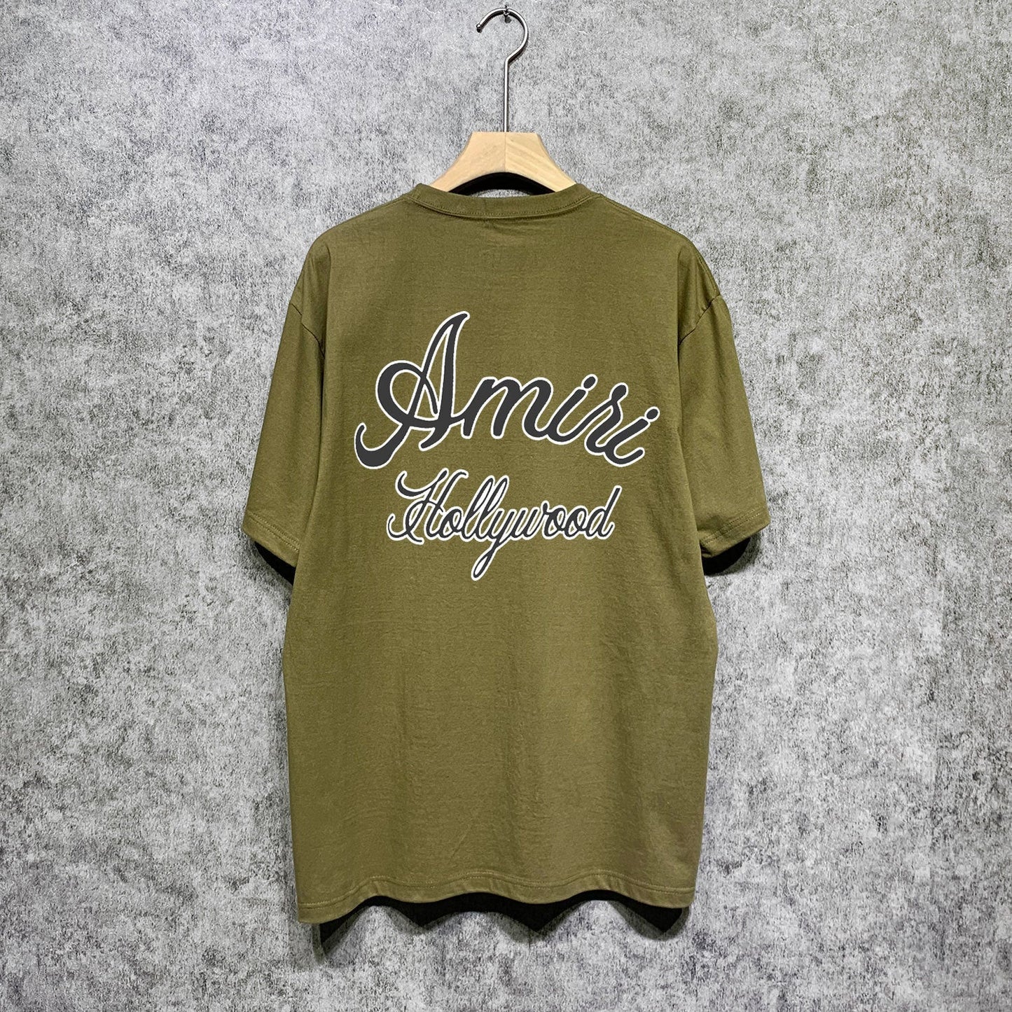 Amiri t shirts letter padded printing short sleeves
