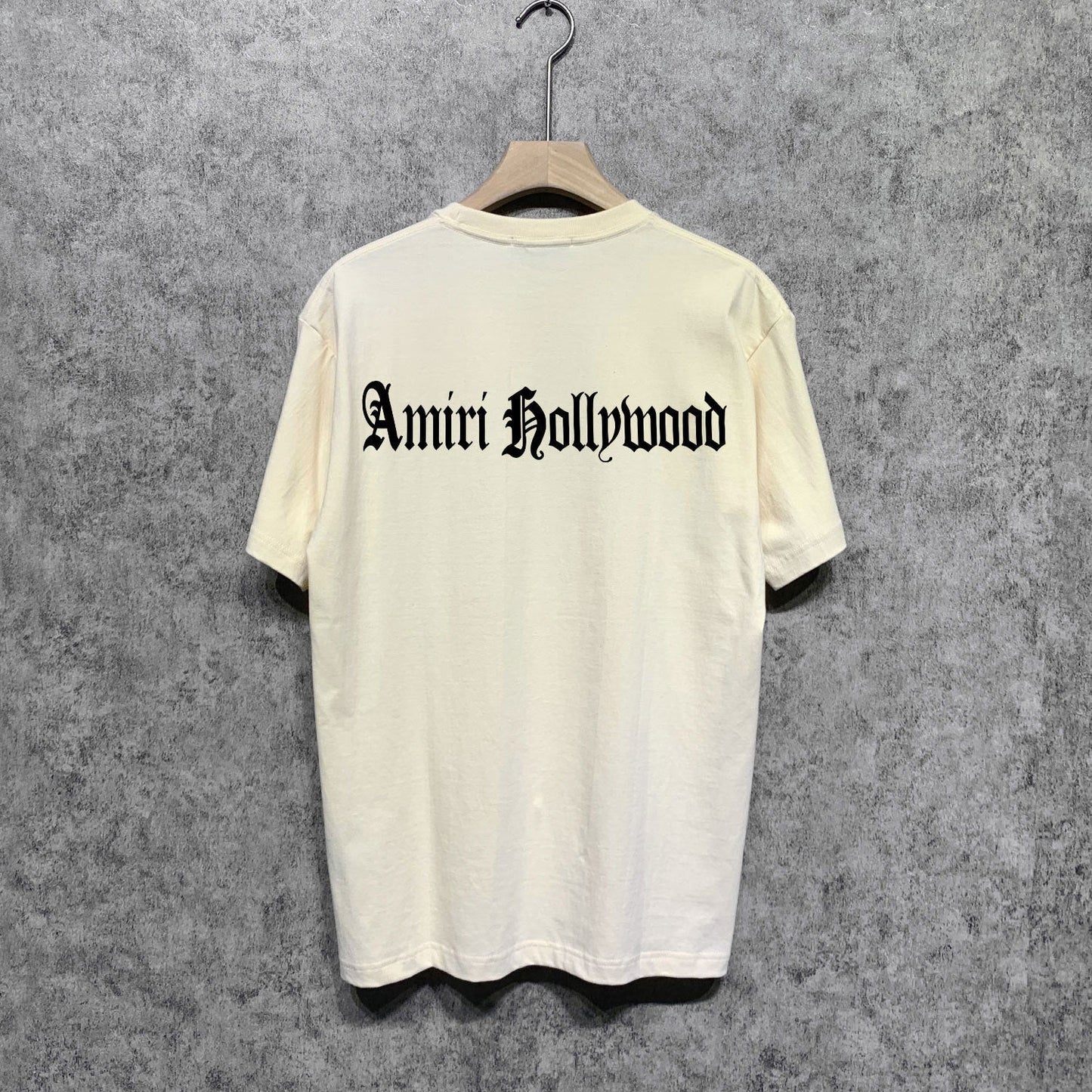 Amiri t shirts sanskrit printing short sleeve