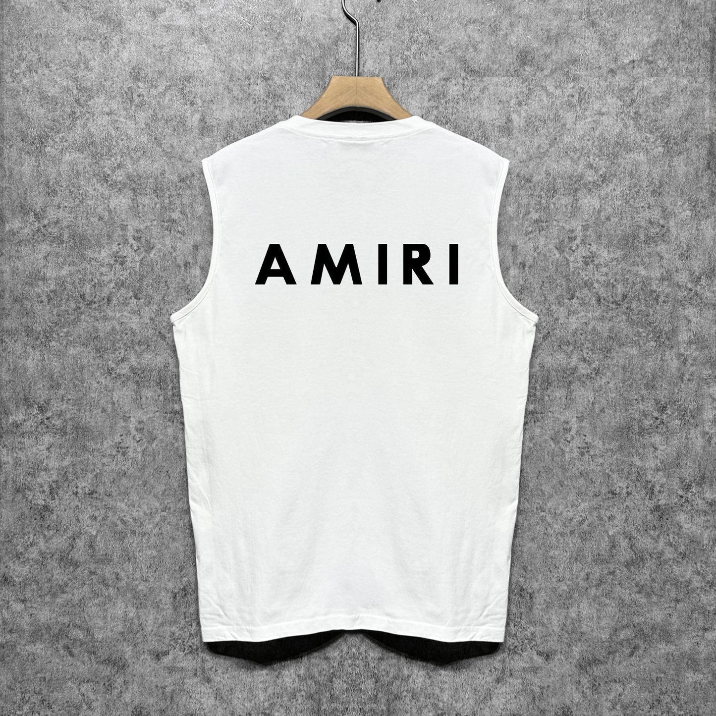 Amiri tank top flat thick letter spider armband printing
