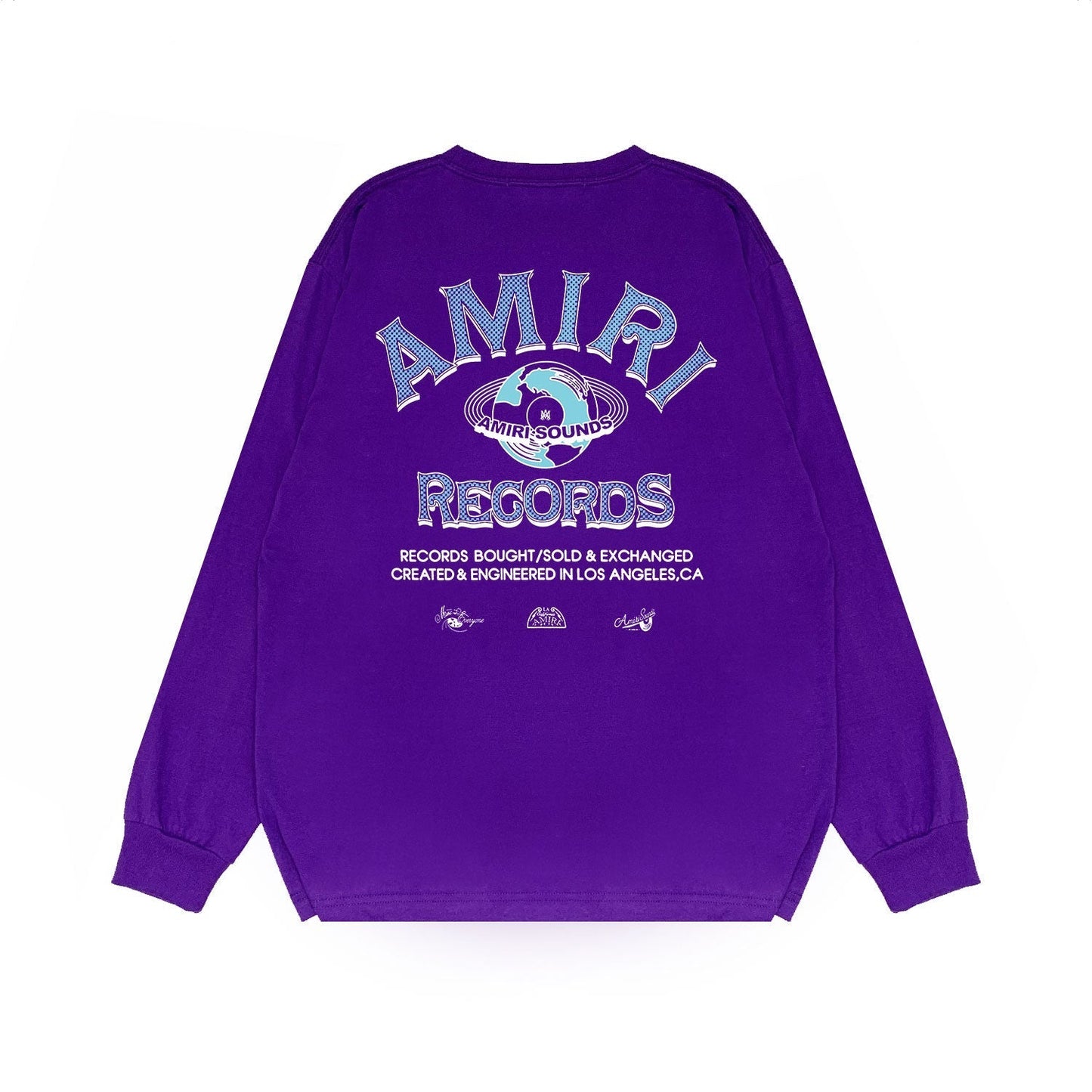 Amiri Long Sleeved Shirt Printed Trendy Pure Cotton