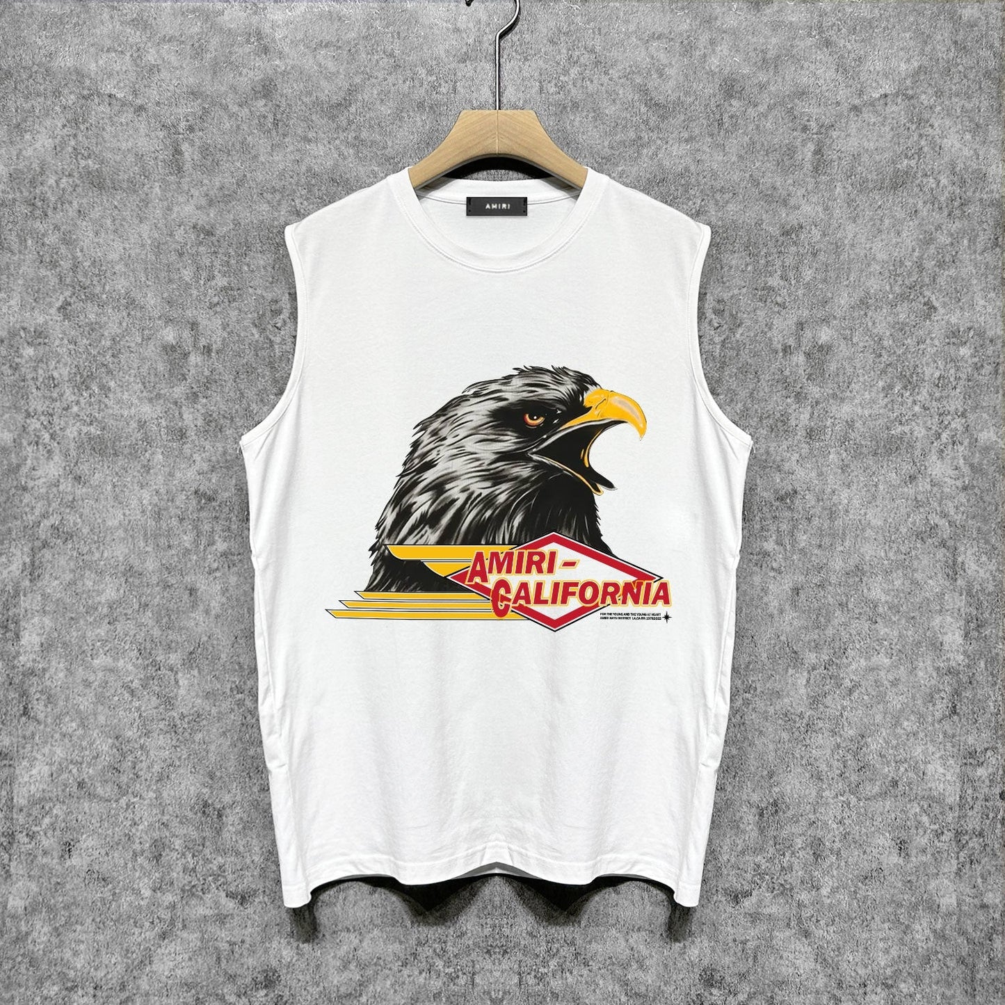 Amiri tank top eagle printing