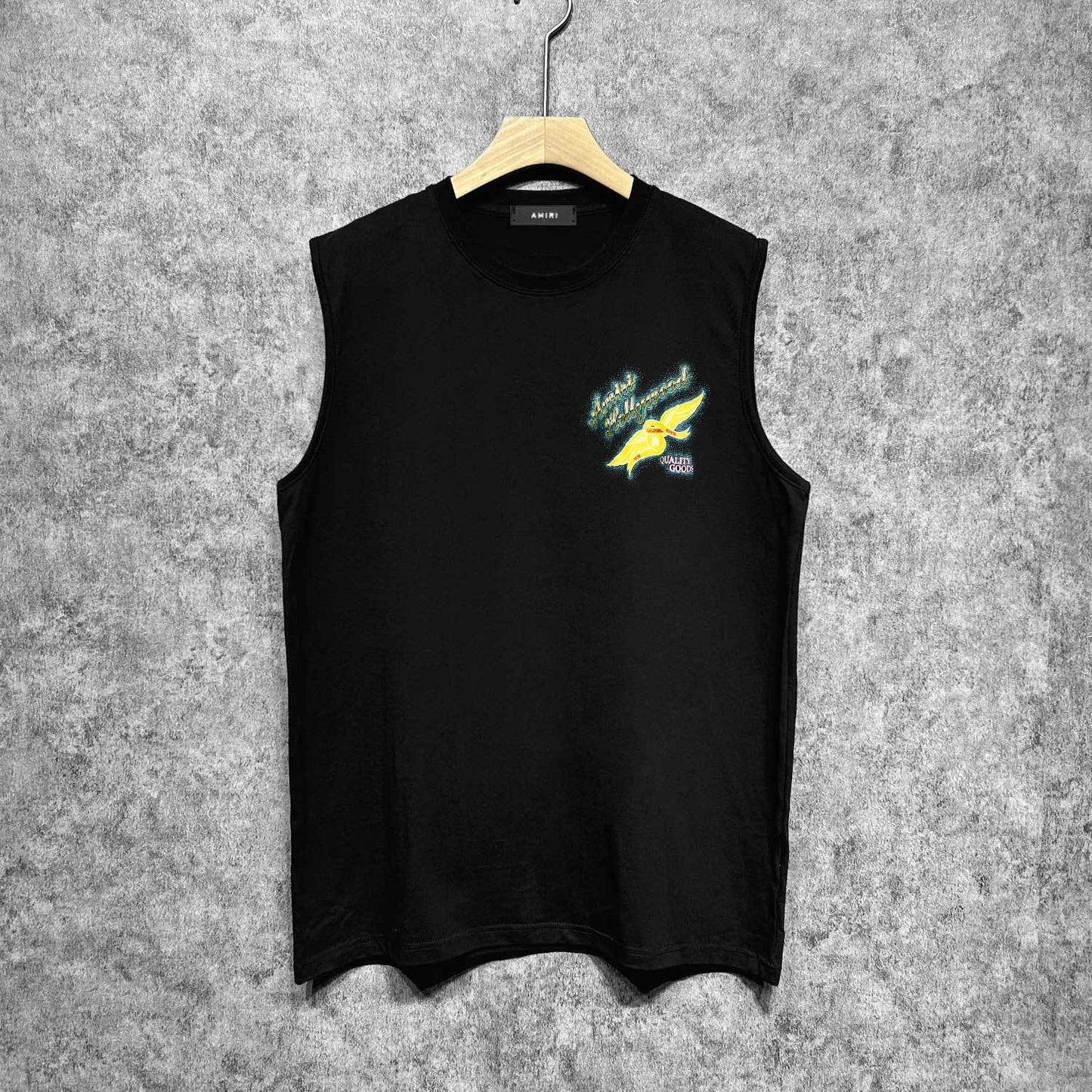 Amiri tank top star point wings printing