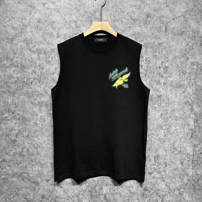 Amiri tank top star point wings printing