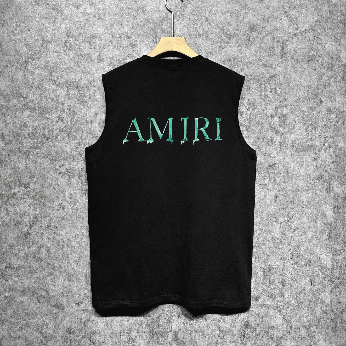 Amiri tank top splash paint simple letterprinting