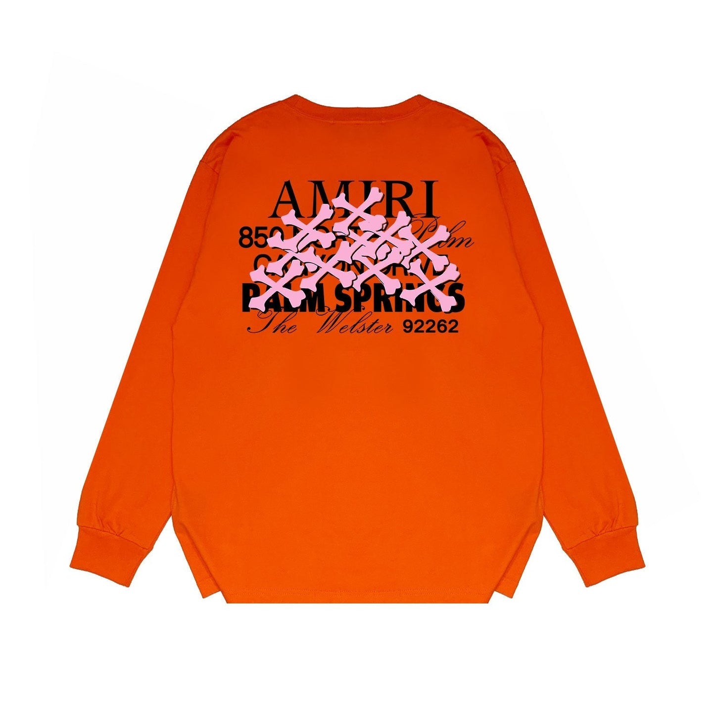 Amiri Long Sleeved Shirt Printed Trendy Pure Cotton