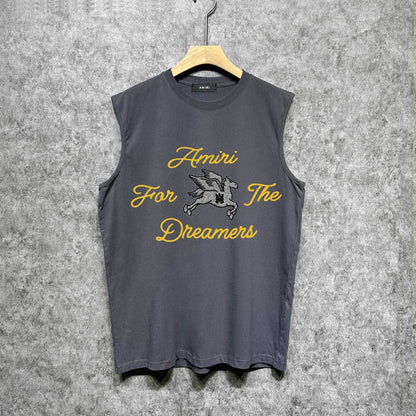 Amiri tank top pegasus printing