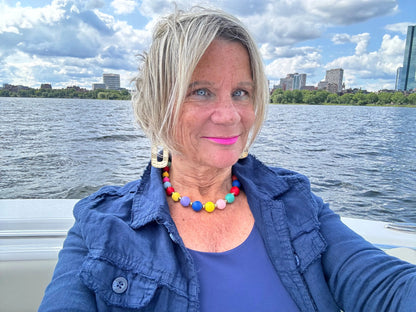 Colored Ball Cluster Necklace